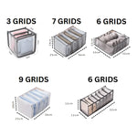 Clothing Organizer Multi-Grid Foldable Stackable