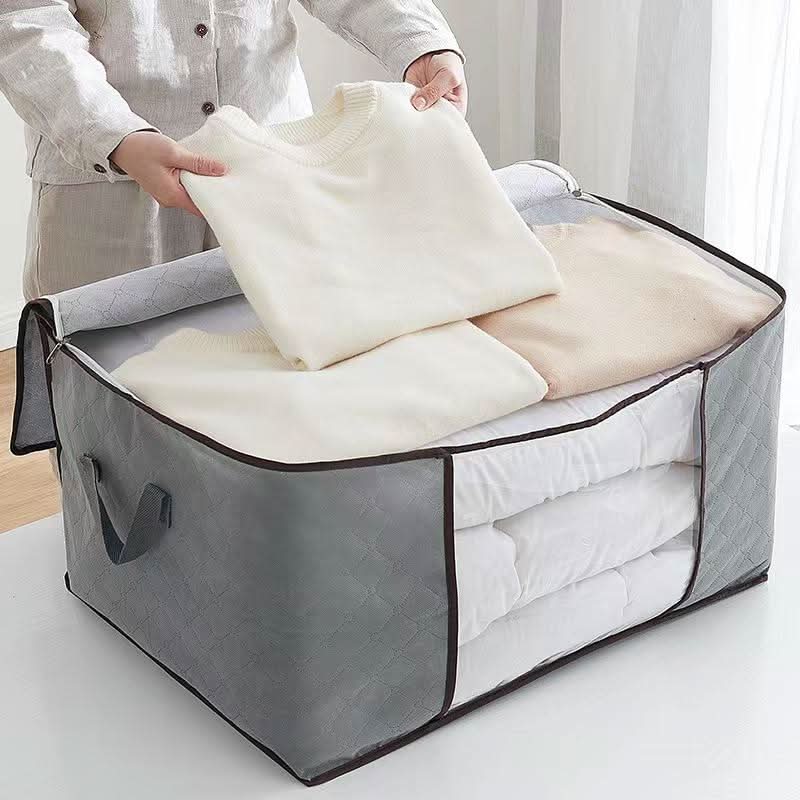 Clothing Storage Bag Breathable Clear Window Foldable