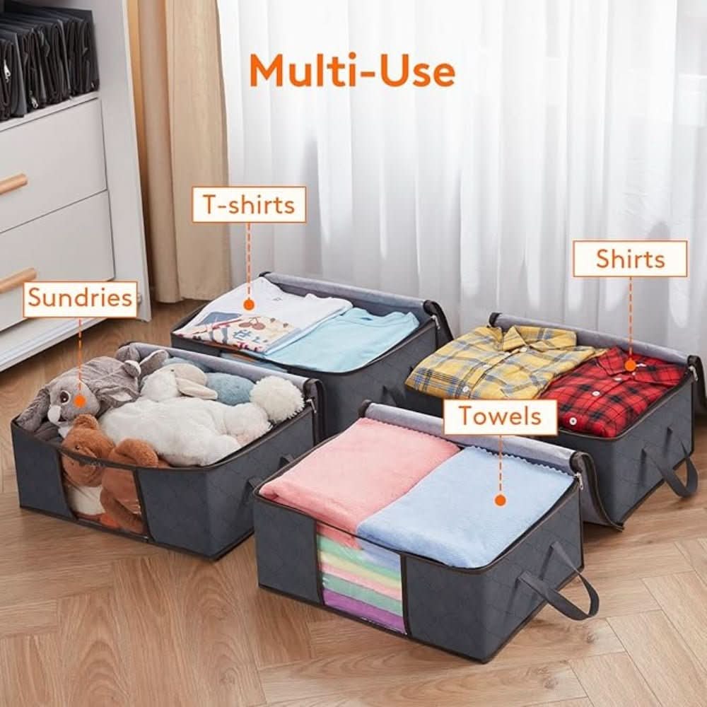 Clothing Storage Bag Breathable Clear Window Foldable