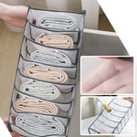 Clothing Storage Organizer Compartmented Foldable Mesh