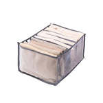 Clothing Storage Organizer Compartmented Foldable Mesh