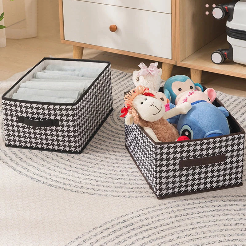 Clothing Storage Organizer Foldable Stackable With Handles