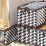 Clothing Storage Organizer Foldable Stackable With Handles