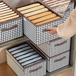 Clothing Storage Organizer Foldable Stackable With Handles