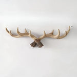Coat Rack Rustic Antler Wall-Mounted Multiple Hooks