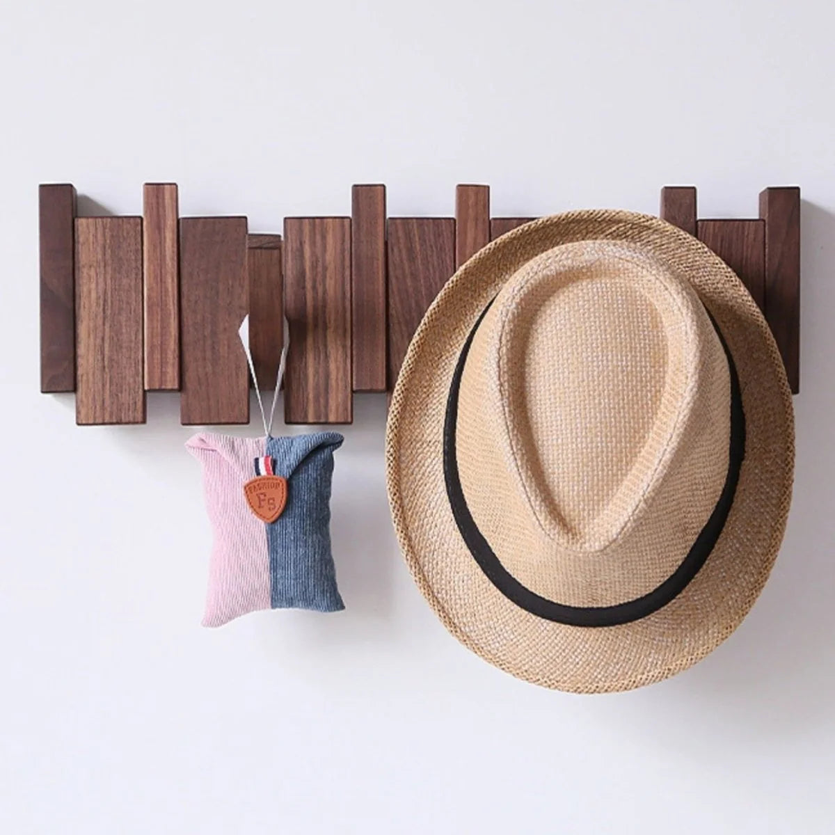 Coat Stand Piano-Inspired Handcrafted Wood 4–10 Hooks