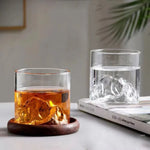 Cocktail Glass Crystal Mountain-Inspired Wide Bowl 6.8 fl oz