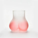 Cocktail Glass Sculpted Design Pink Gradient