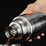 Cocktail Shaker Set Stainless Steel 10-Piece With Storage Stand