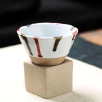 Coffee Cup Set Ceramic 3.4 Oz With Holder