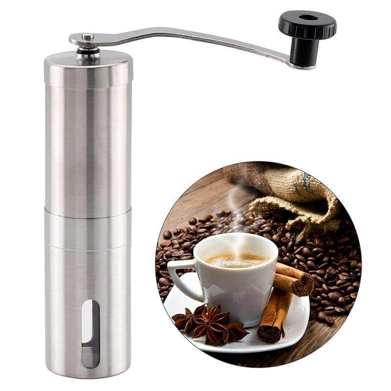 Coffee Grinder Wooden Hand Crank Adjustable Grind