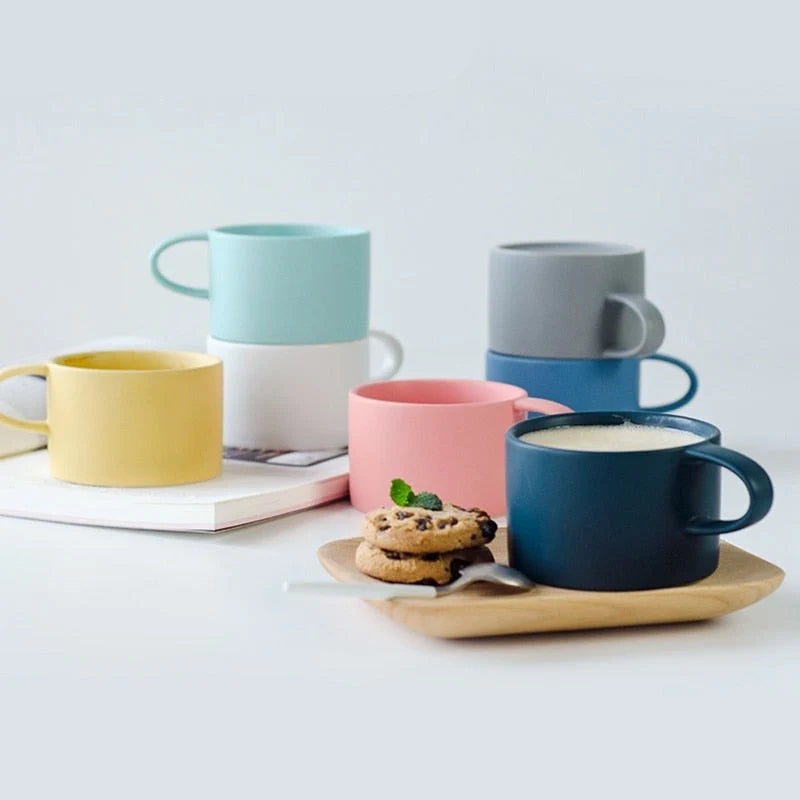 Coffee Mug Ceramic Underglaze Color Finish 7 Colors