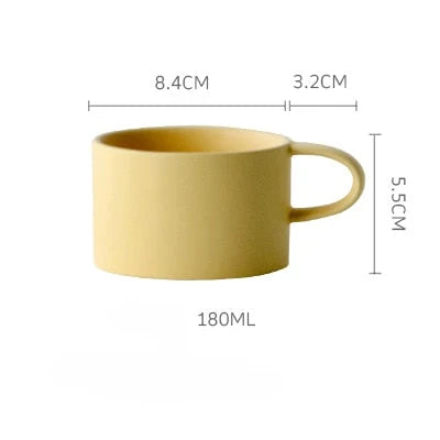 Coffee Mug Ceramic Underglaze Color Finish 7 Colors