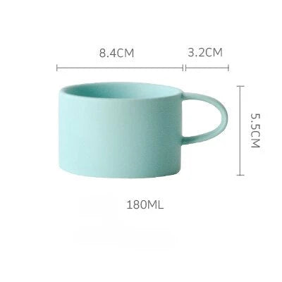 Coffee Mug Ceramic Underglaze Color Finish 7 Colors