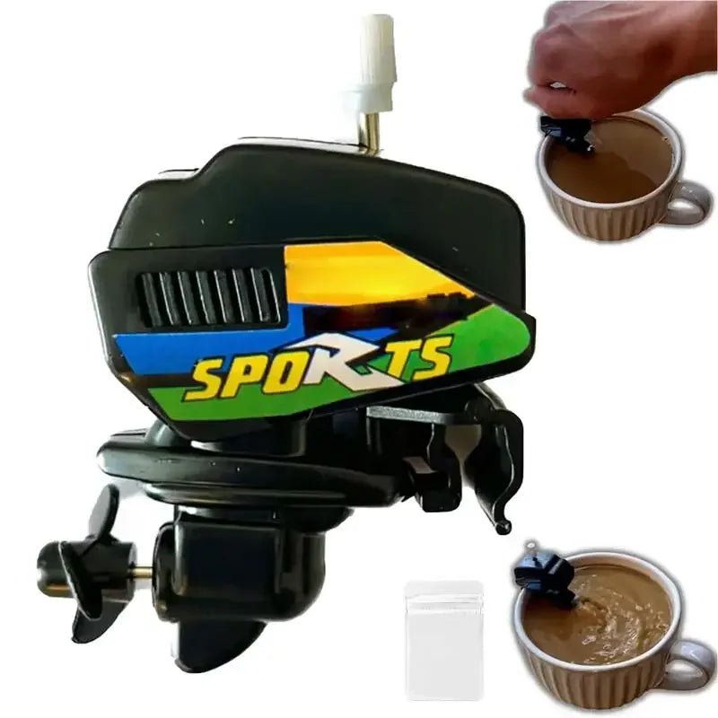 Coffee Stirrer Clip-On Propeller Design