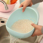 Colander Silicone Fine-Hole Quick-Drain Multi-Purpose