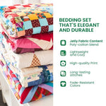 Comforter Set Quilted Ocean Wave Reversible Hypoallergenic