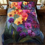 Comforter Set Quilted Ocean Wave Reversible Hypoallergenic