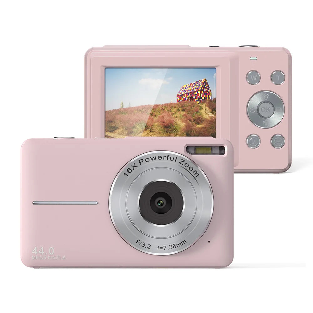 Compact Digital Camera 44MP 16× Zoom 1080P Video