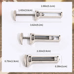 Compact Multi-Tool Titanium Alloy Adjustable Wrench & Caliper Ruler