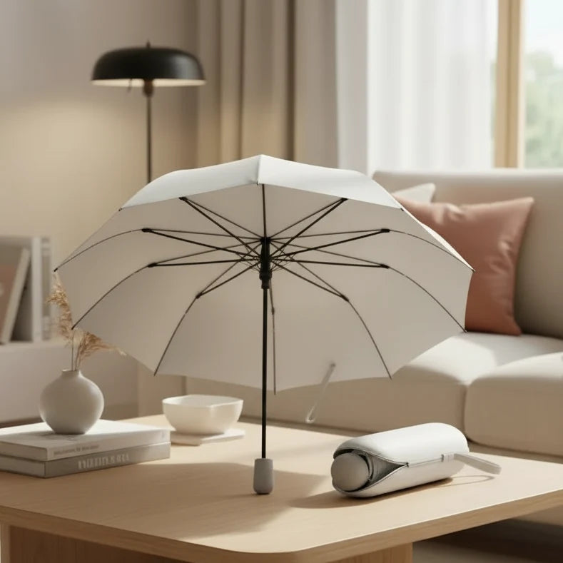 Compact Umbrella Capsule Design Water-Repellent Lightweight