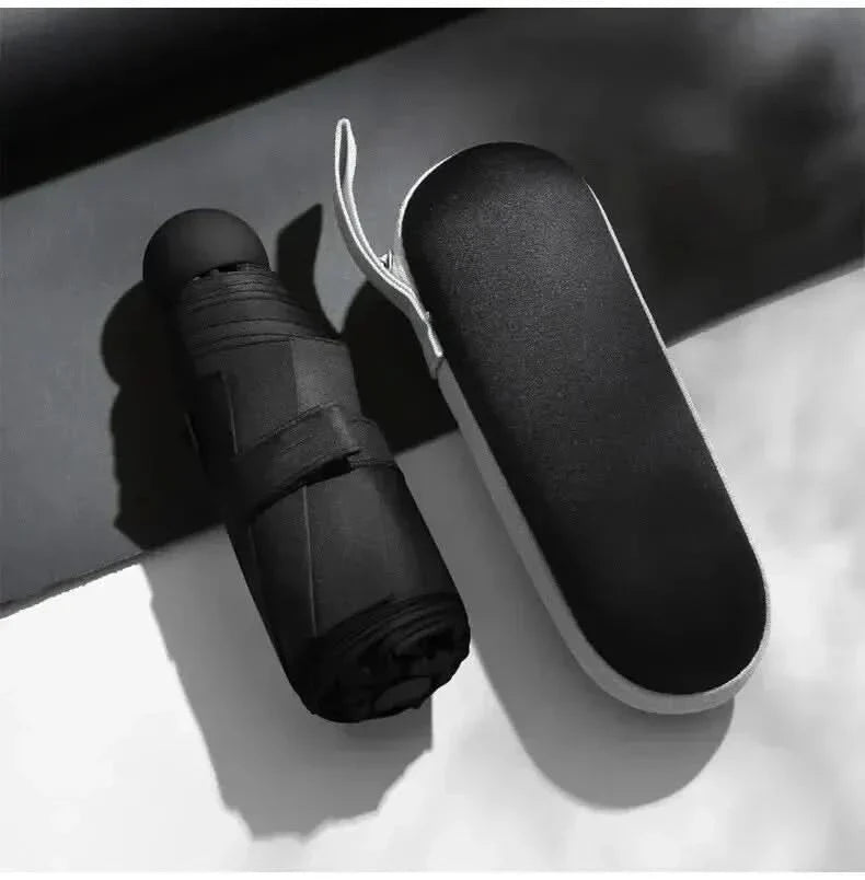 Compact Umbrella Capsule Design Water-Repellent Lightweight