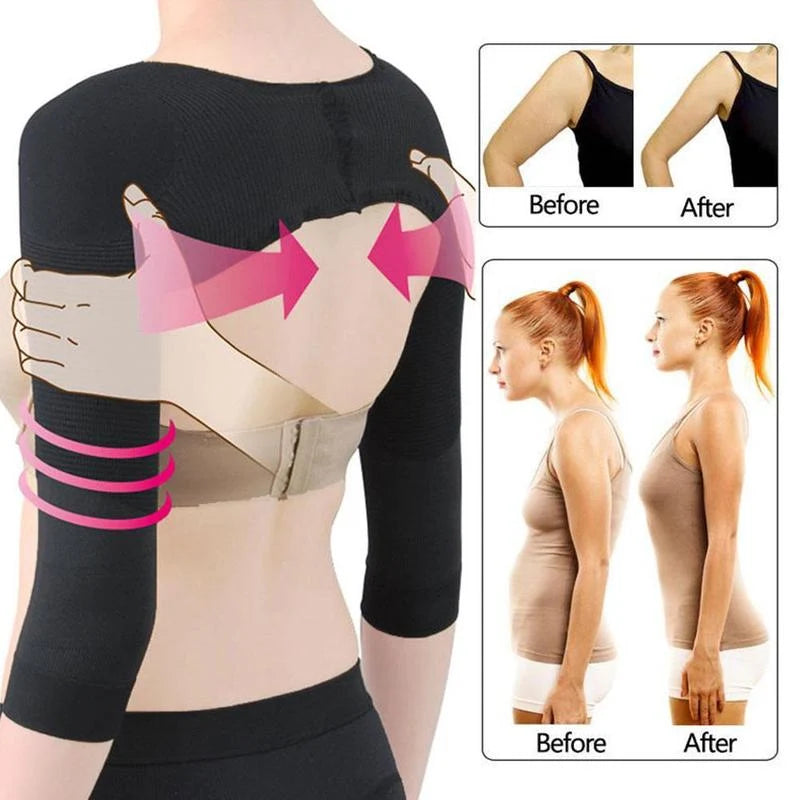 Compression Arm Sleeves Posture Support Seamless Shaping
