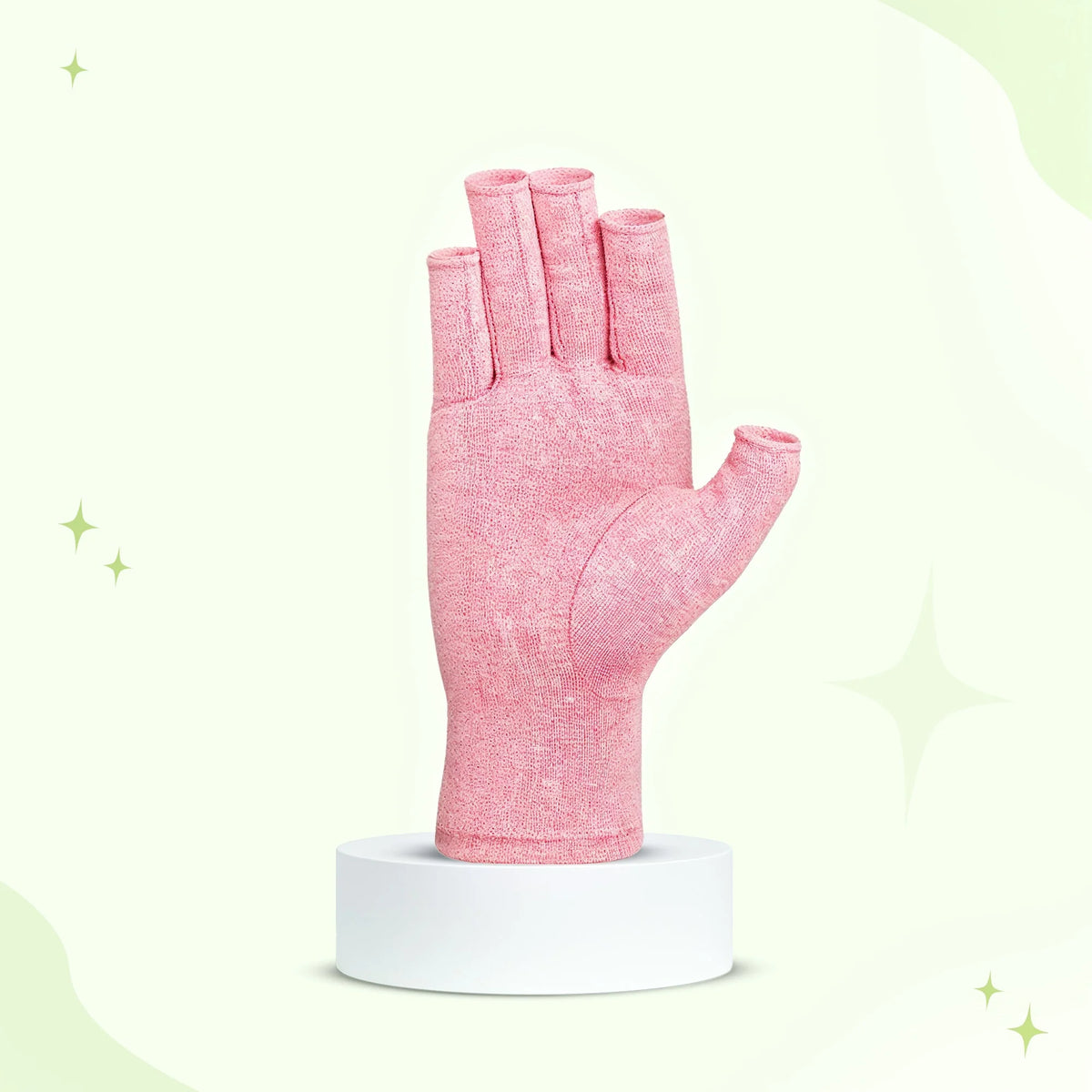 Compression Gloves Gentle Support & Open-Fingertip Cotton-Spandex