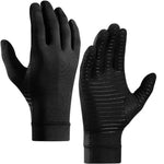 Compression Gloves Light Knit Textured Grip Touchscreen-Compatible