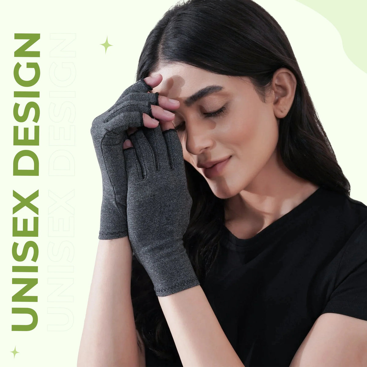 Compression Gloves Open-Fingertip Breathable Cotton-Spandex