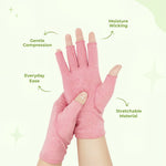 Compression Gloves Open-Fingertip Breathable Cotton-Spandex