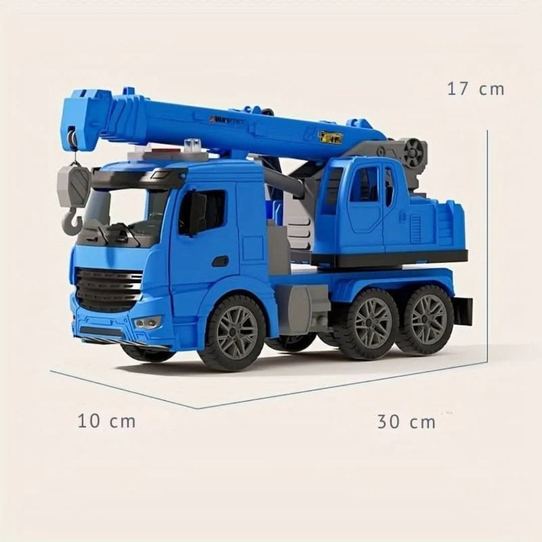Construction Crane Toy Movable Rotating Arm Lights & Sound Effects