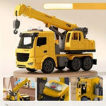 Construction Crane Toy Movable Rotating Arm Lights & Sound Effects