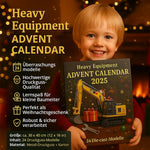 Construction Vehicle Advent Calendar Die-Cast Models Set of 24