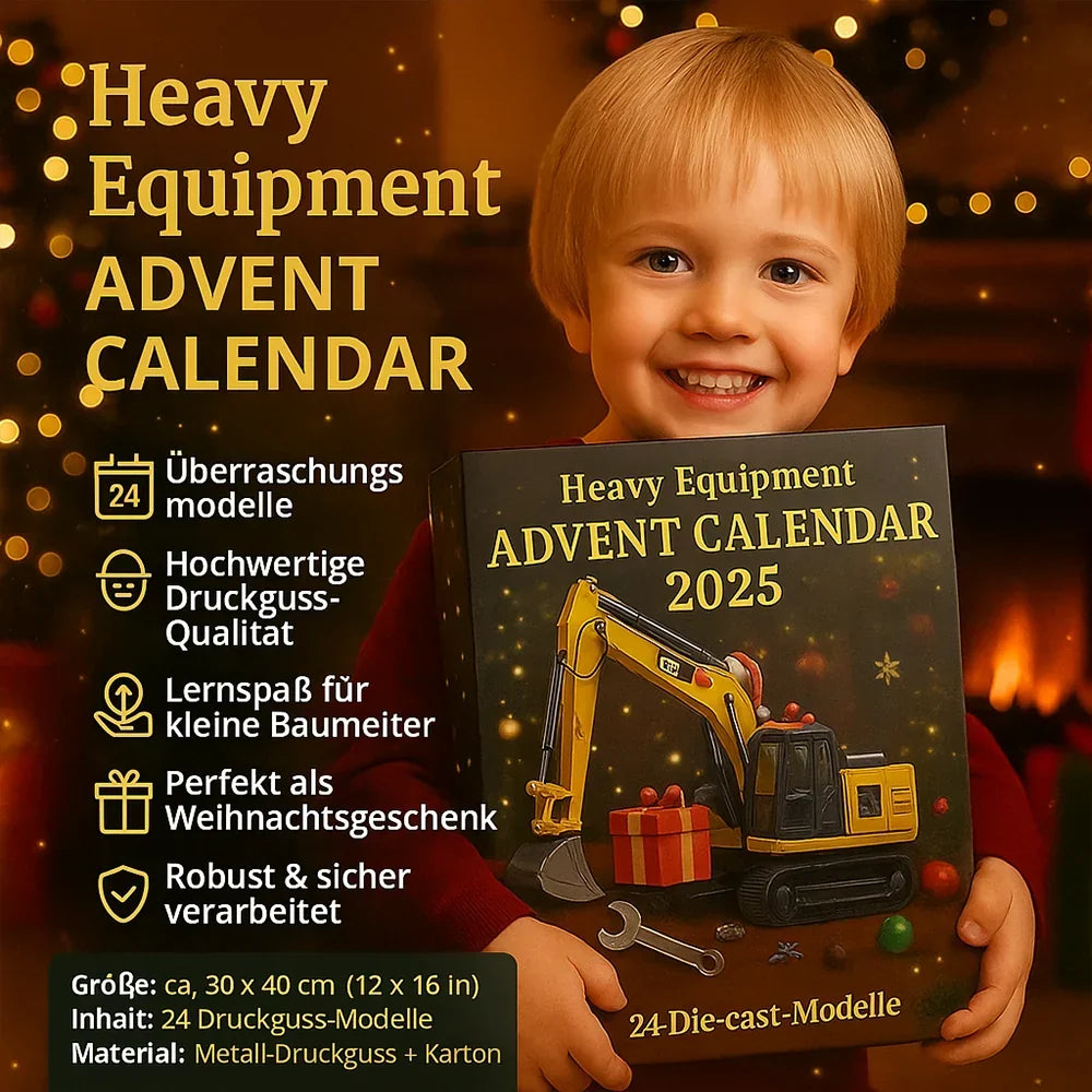 Construction Vehicle Advent Calendar Die-Cast Models Set of 24