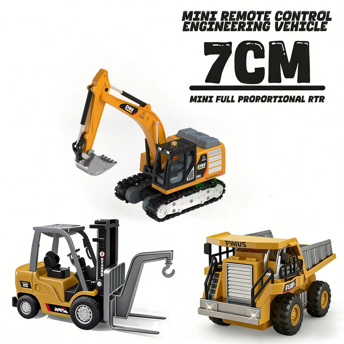 Construction Vehicle Remote-Controlled Moving Arm & Shovel