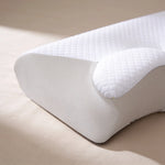 Contour Neck Pillow Memory Foam Dual-Height Washable Cover