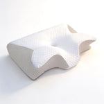 Contour Neck Pillow Memory Foam Dual-Height Washable Cover
