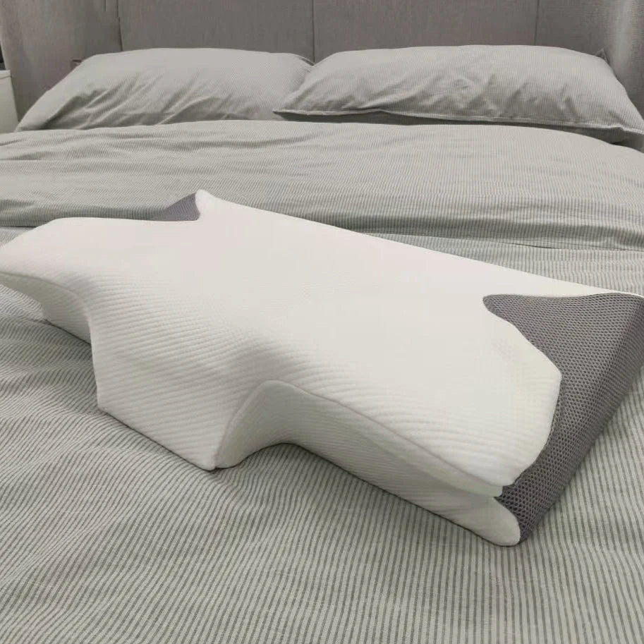 Contour Pillow Ergonomic Memory Foam Removable Cover