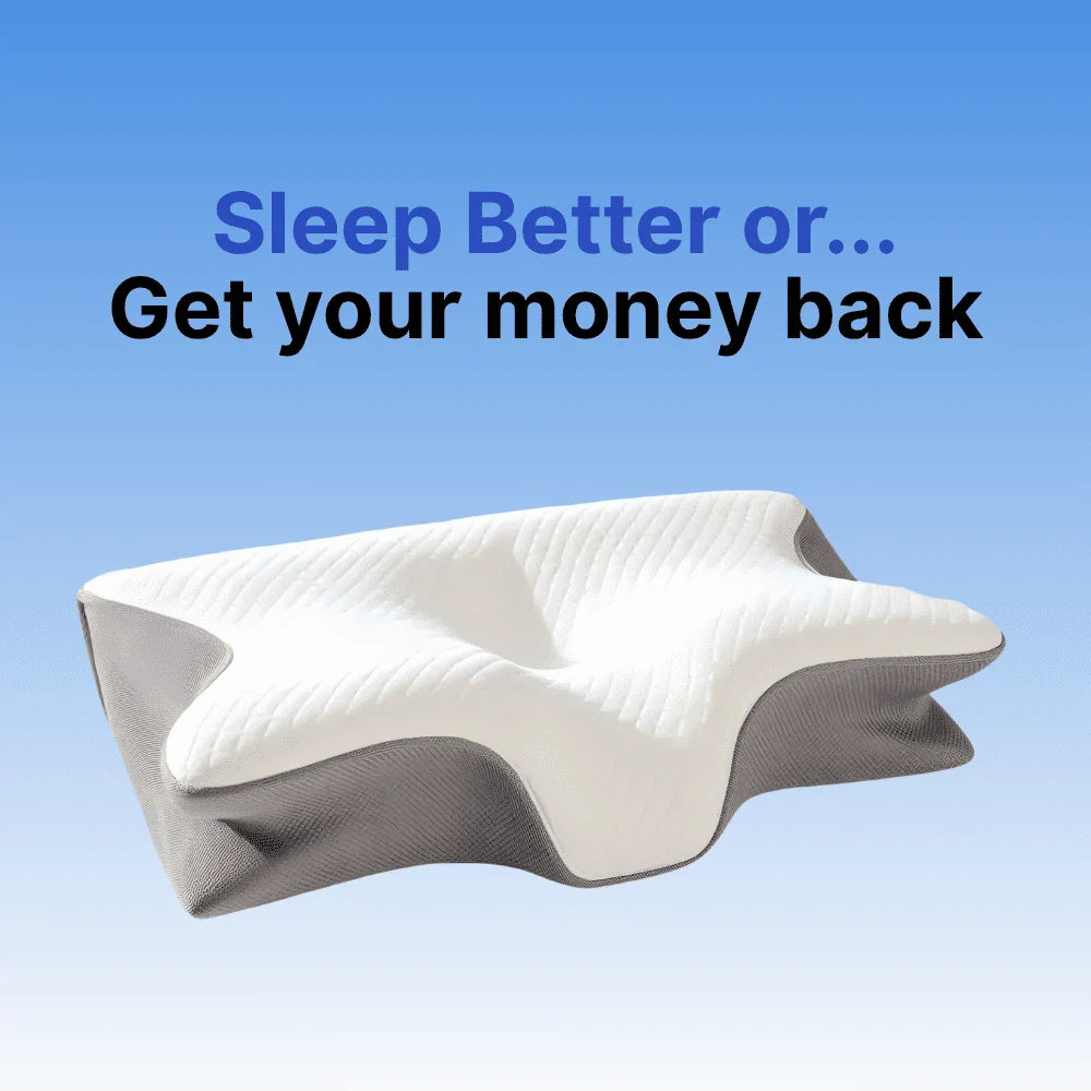 Contour Pillow Ergonomic Memory Foam Removable Cover