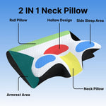 Contour Pillow Ergonomic Memory Foam Removable Cover