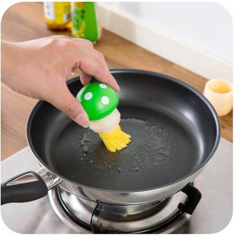 Cooking Oil Brush Glass Jar Heat-Resistant Surface