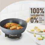 Cookware Set Granite Nonstick 12-Piece Vented Glass Lids