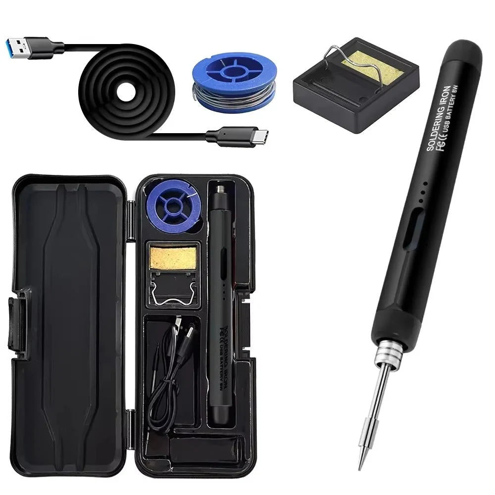 Cordless Soldering Iron Adjustable Temperature & USB Rechargeable