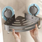 Corner Bathroom Organizer No-Drill Drainable