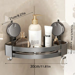 Corner Bathroom Organizer No-Drill Drainable