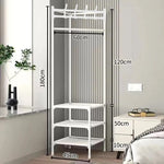 Corner Clothes Rack Space-Saving Steel Frame 70.9-Inch Tall