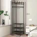 Corner Clothes Rack Space-Saving Steel Frame 70.9-Inch Tall