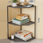 Corner Storage Shelf Metal Mesh Space-Saving