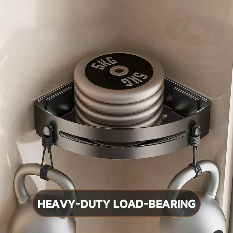 Corner Storage Shelf Waterproof ABS Tool-Free Installation